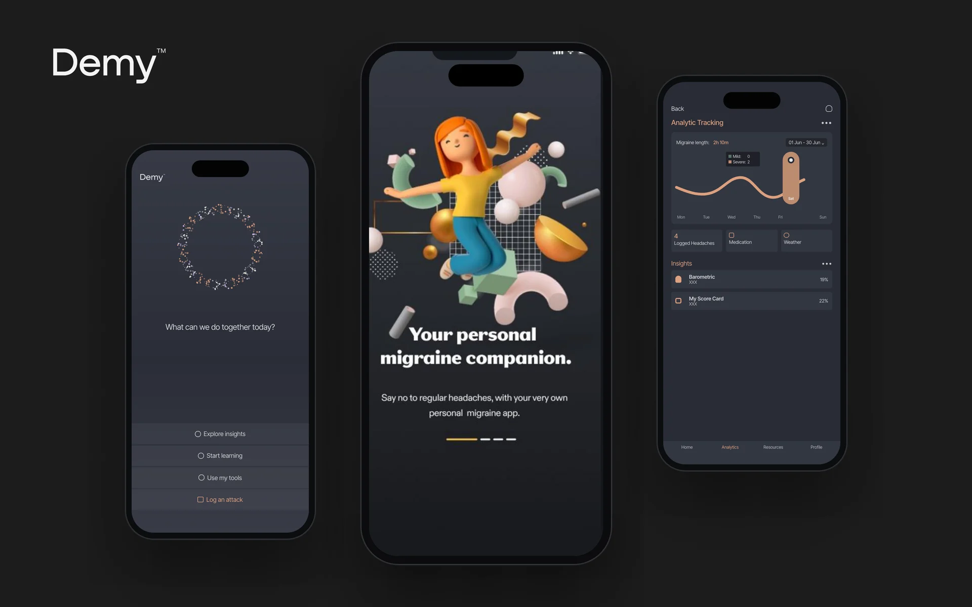 The Demy app walkthrough
