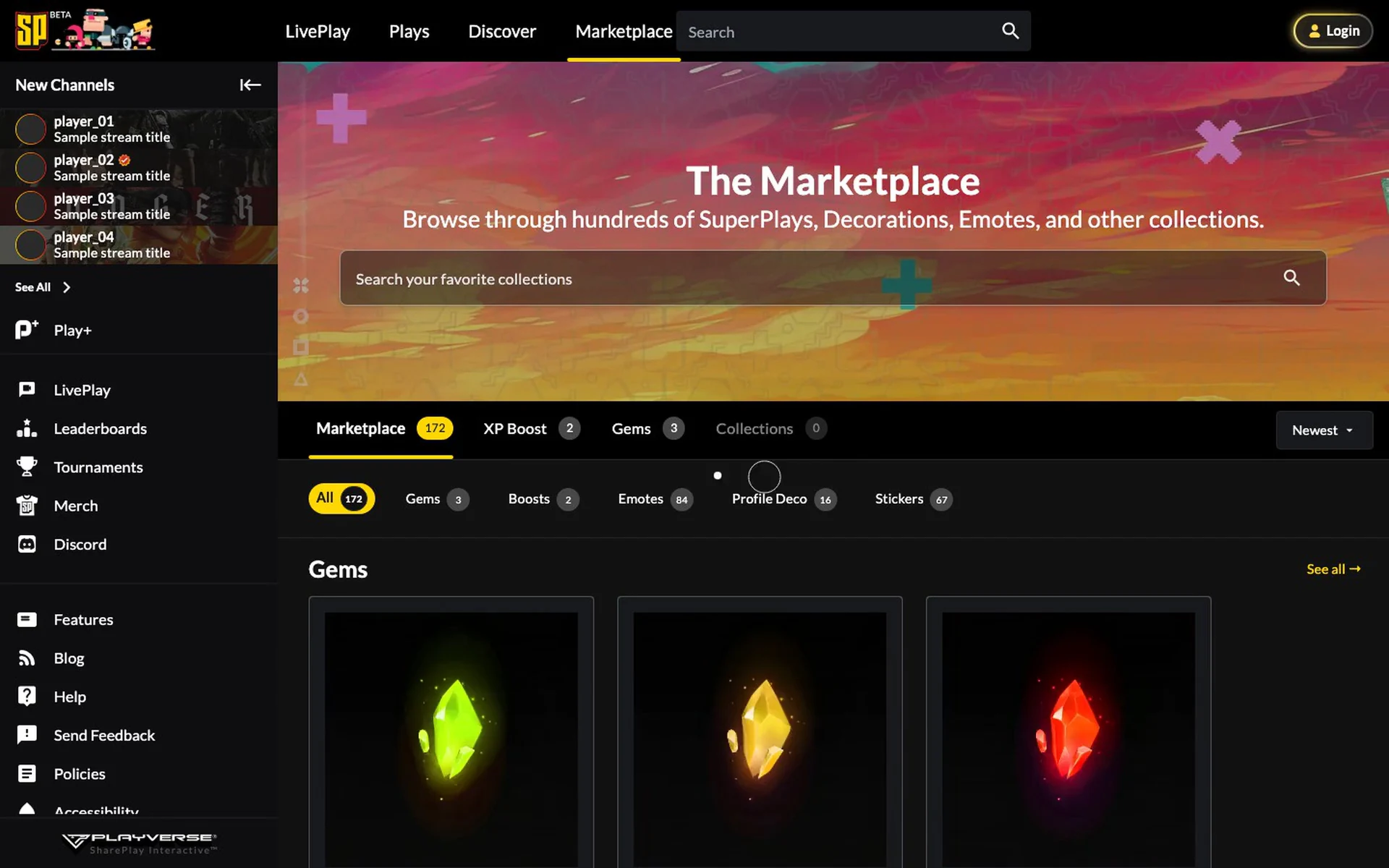 The Marketplace and its animated gems
