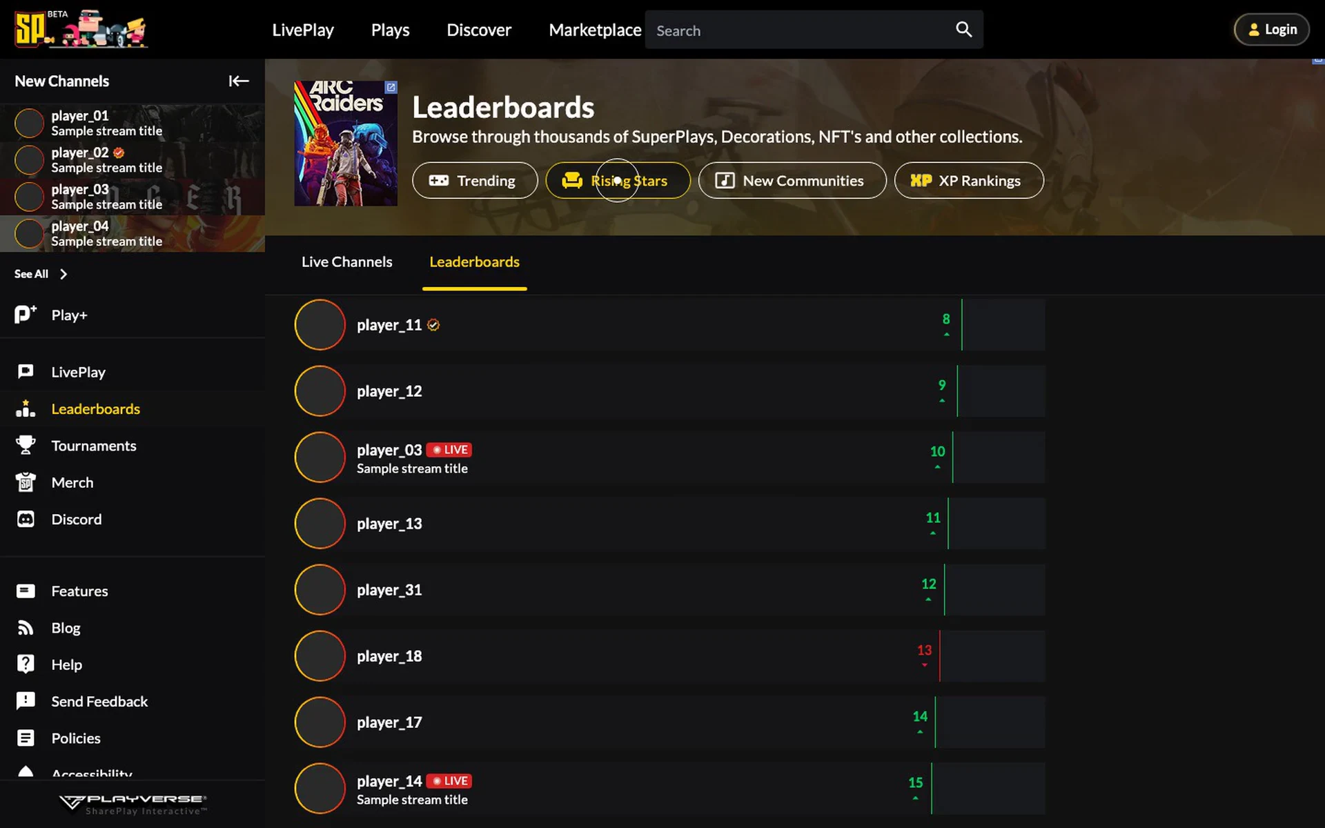 SharePlay yellow marking the active tab